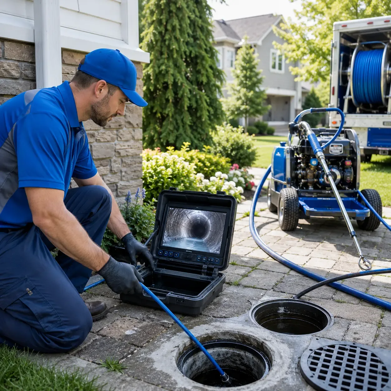 Outdoor drain cleaning professionals serving Athens, WV